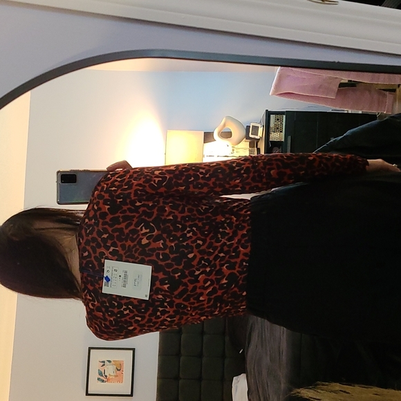 Zara Red and black Cheetah print body suit - Picture 5 of 7
